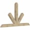 Ekena Millwork Saratoga Rough Sawn Timber Gable Bracket, Douglas Fir, 96"W x 56"H x 6"D x 6"F, 14/12 Pitch GBW096X56X0606SAR00RDF - alternate 4